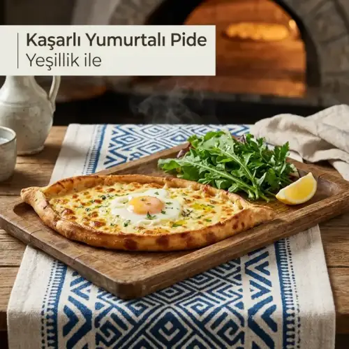 Kaşarlı Yumurtalı Pide - Bilecik Lahmacun ve Pide Bilecik