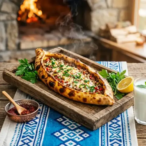 Kıymalı Kaşarlı Pide - Bilecik Lahmacun ve Pide Bilecik